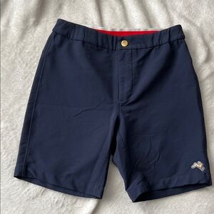 {Tracksmith} Navy and Red Athletic Shorts